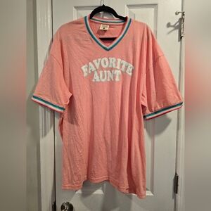 Jadelynn Brooke Pink 'Favorite Aunt' Short Sleeve Tee